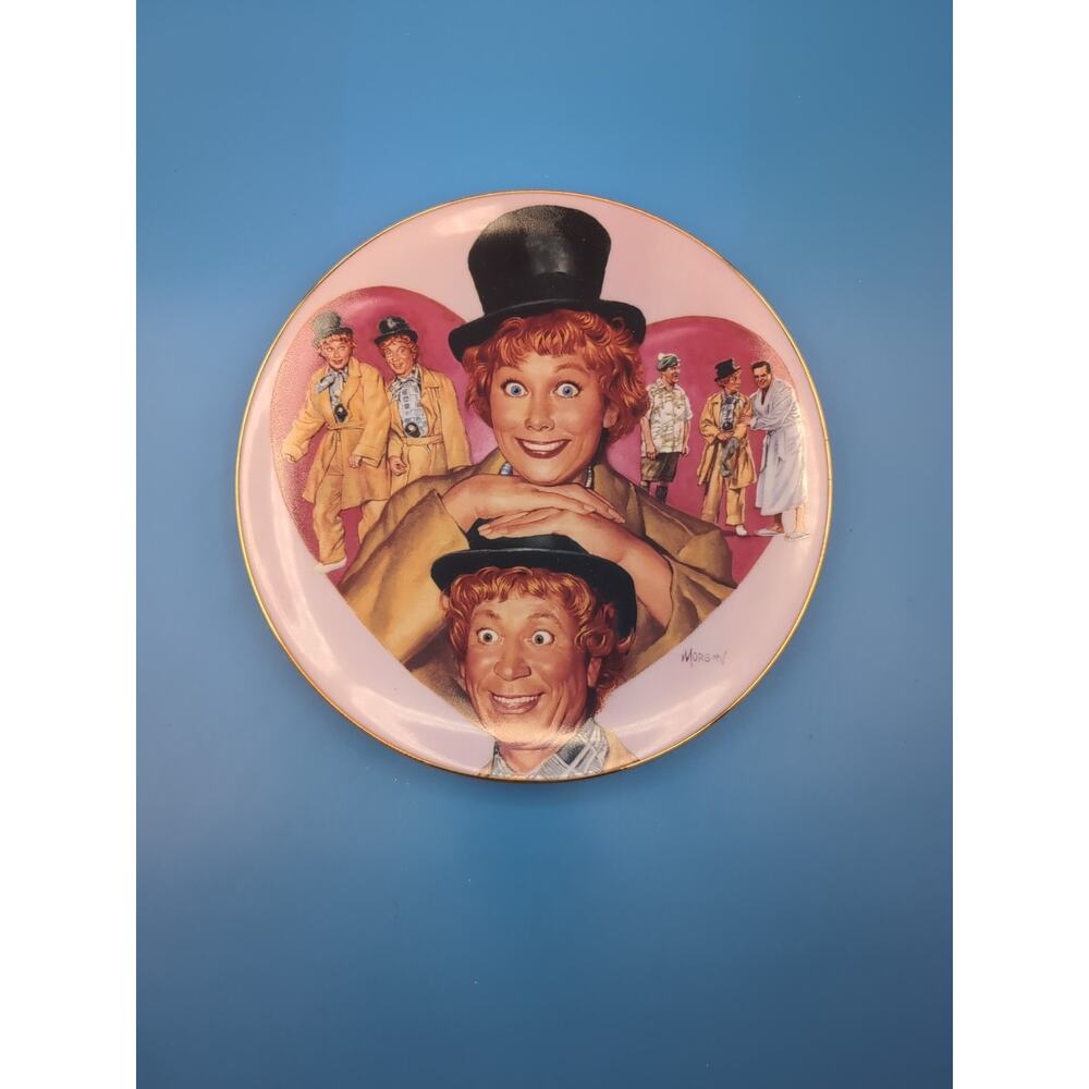 1997 The Hamilton Collection Plate Lucy Meets Stars Lucy & Harpo Marx